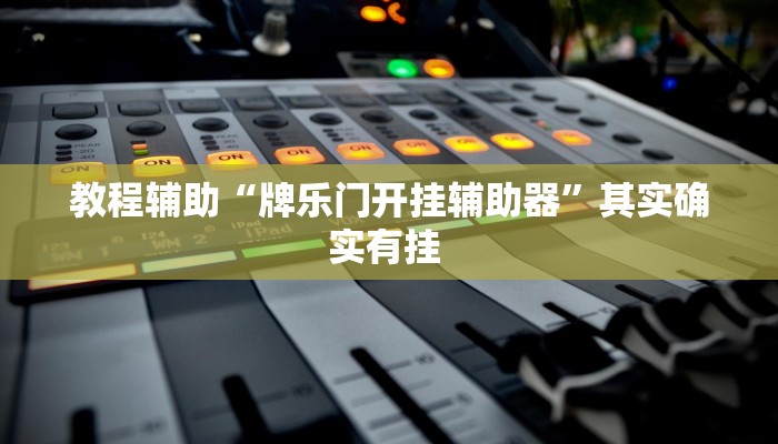 教程辅助“牌乐门开挂辅助器”其实确实有挂 