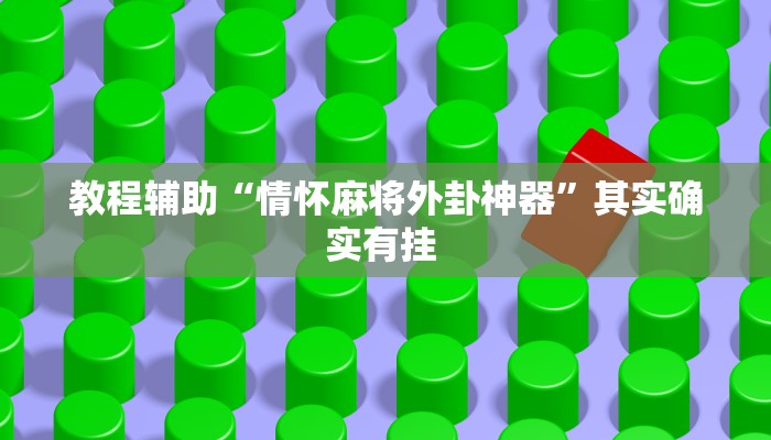 教程辅助“情怀麻将外卦神器”其实确实有挂 