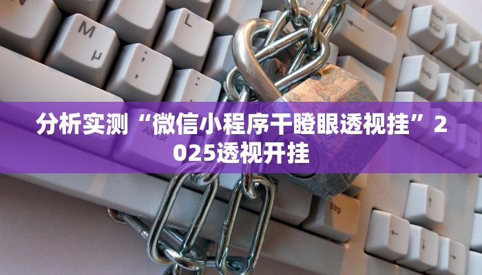 分析实测“微信小程序干瞪眼透视挂”2025透视开挂