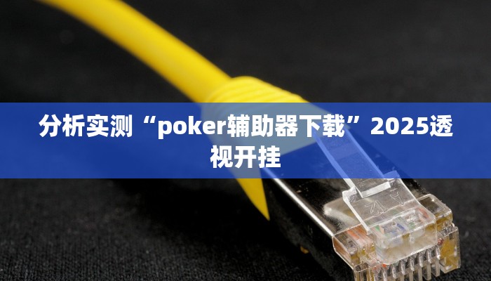 分析实测“poker辅助器下载”2025透视开挂
