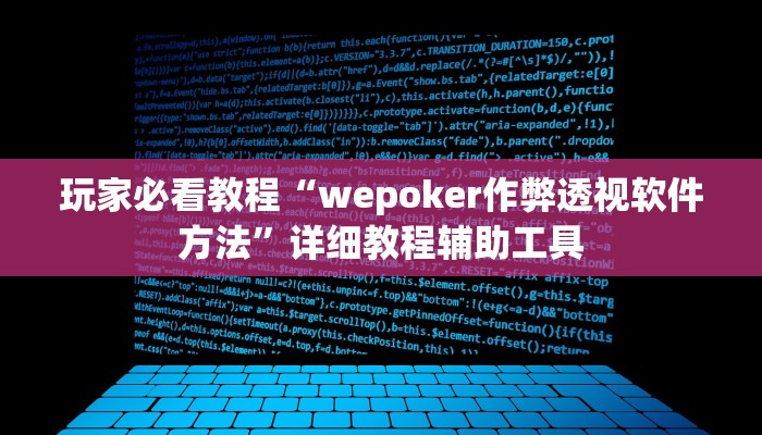 玩家必看教程“wepoker作弊透视软件方法”详细教程辅助工具