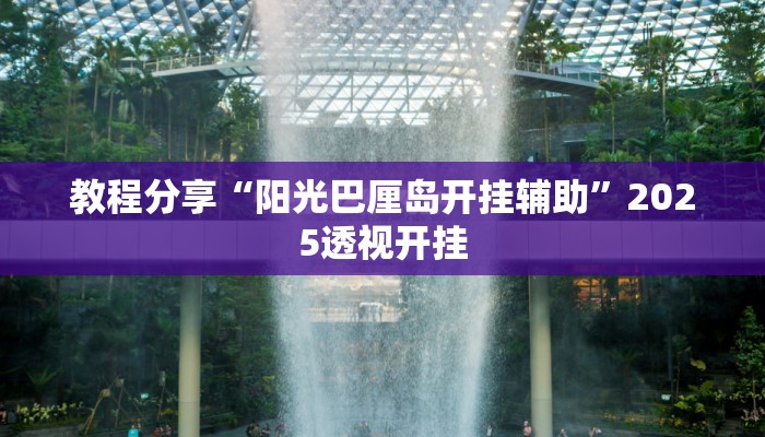 教程分享“阳光巴厘岛开挂辅助”2025透视开挂