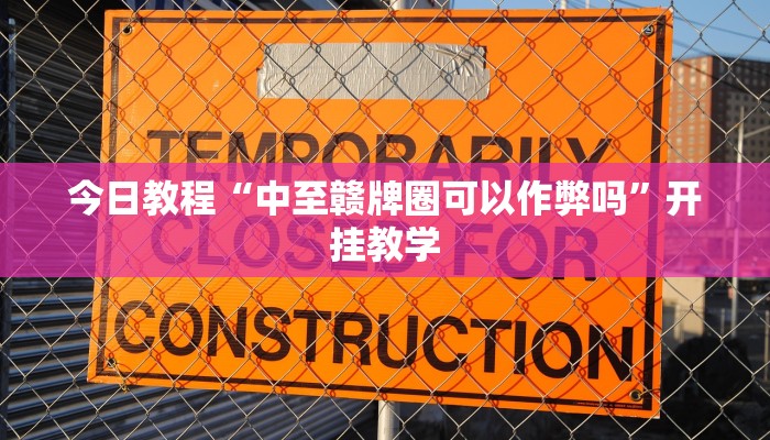 今日教程“中至赣牌圈可以作弊吗”开挂教学