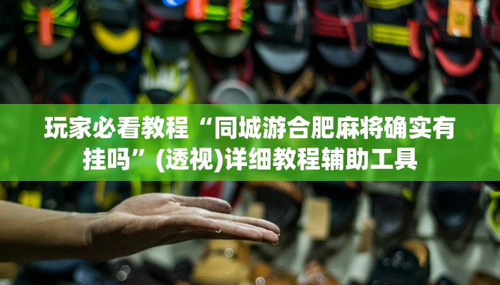 玩家必看教程“同城游合肥麻将确实有挂吗”(透视)详细教程辅助工具