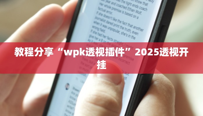 教程分享“wpk透视插件”2025透视开挂 教程分享“wpk透视插件”2025透视开挂
