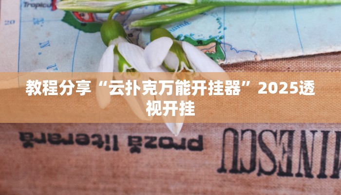教程分享“云扑克万能开挂器”2025透视开挂
