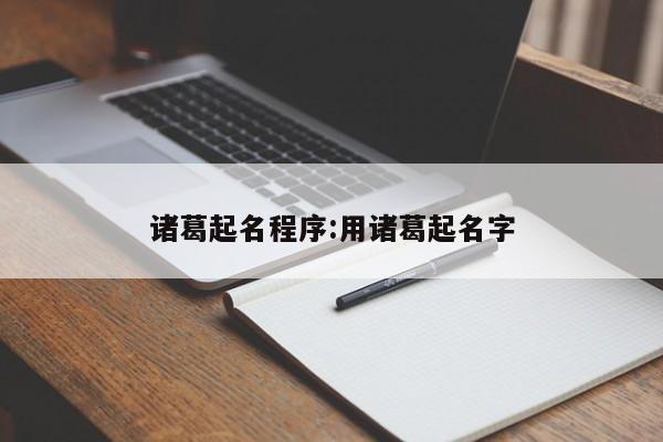 诸葛起名程序:用诸葛起名字